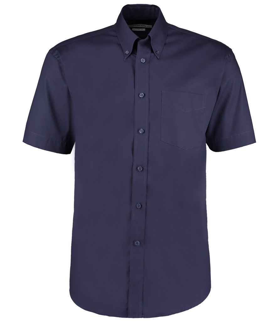 K109 Kustom Kit Premium Short Sleeve Classic Fit Oxford Shirt