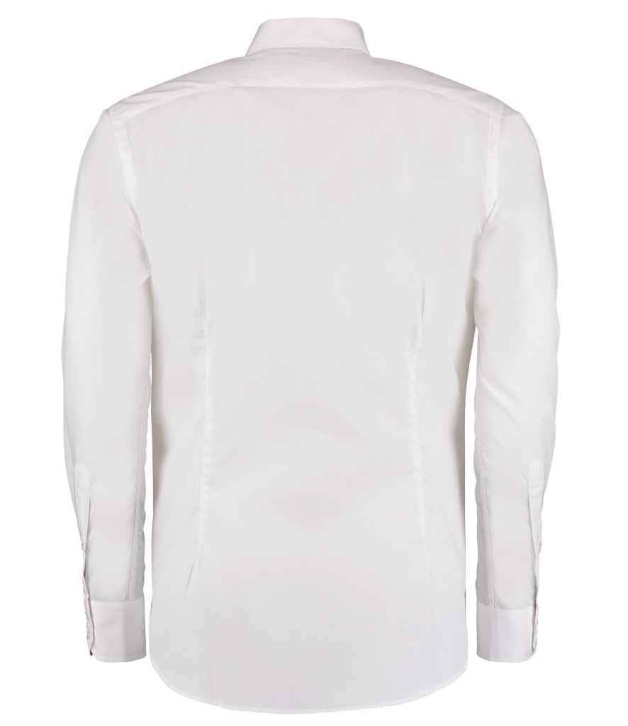 K192 Kustom Kit Long Sleeve Slim Fit Business Shirt