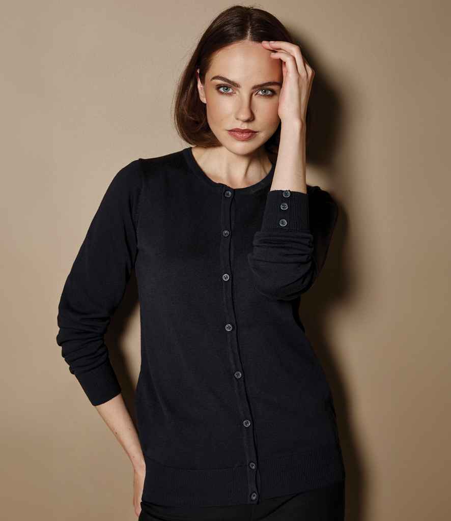 K355 Kustom Kit Ladies Arundel Round Neck Cardigan