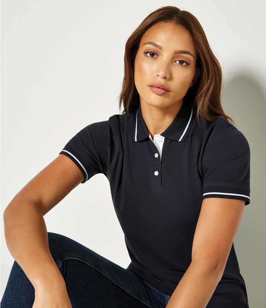 K706 (KK706) Kustom Kit Ladies St Mellion Tipped Cotton Piqué Polo Shirt
