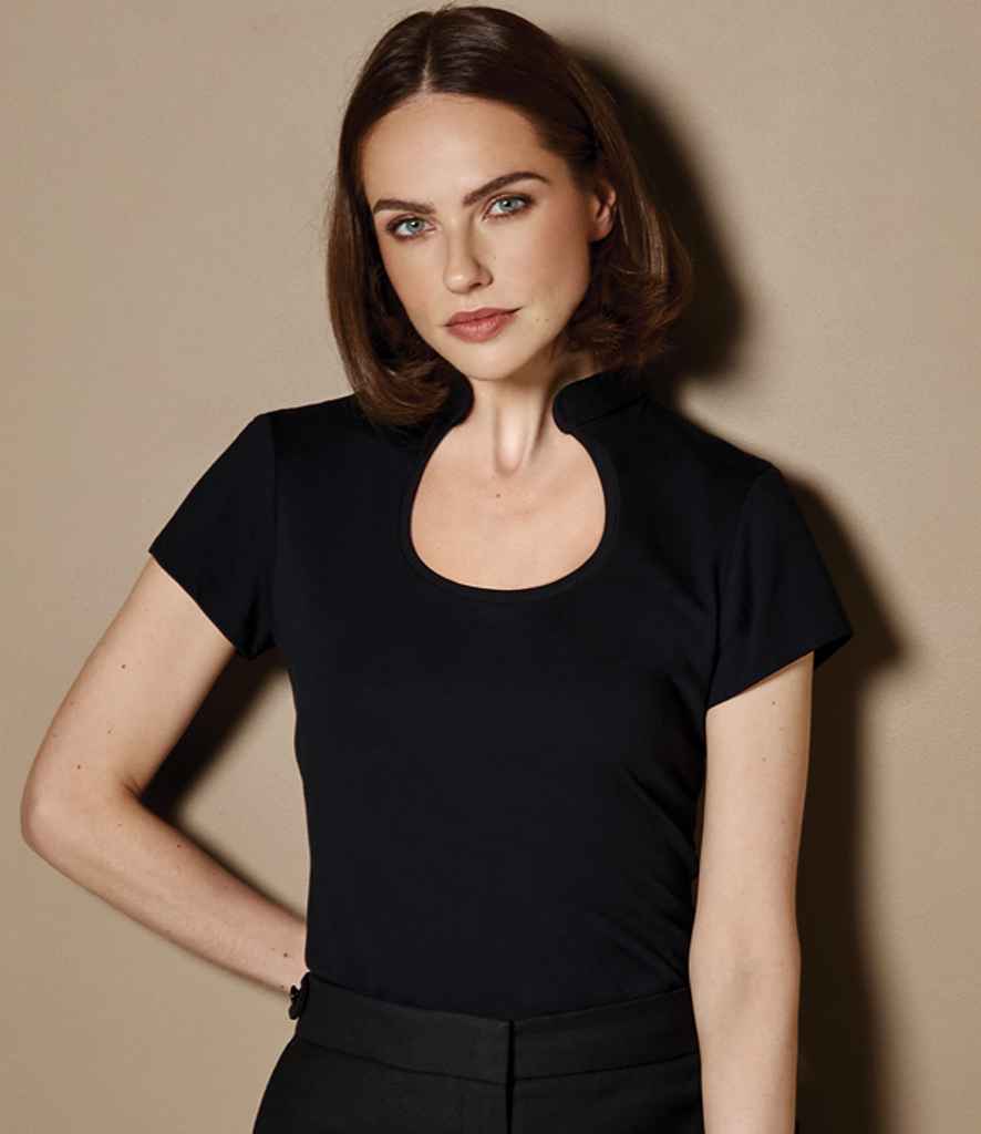 K755 Kustom Kit Ladies Keyhole Neck Corporate Top