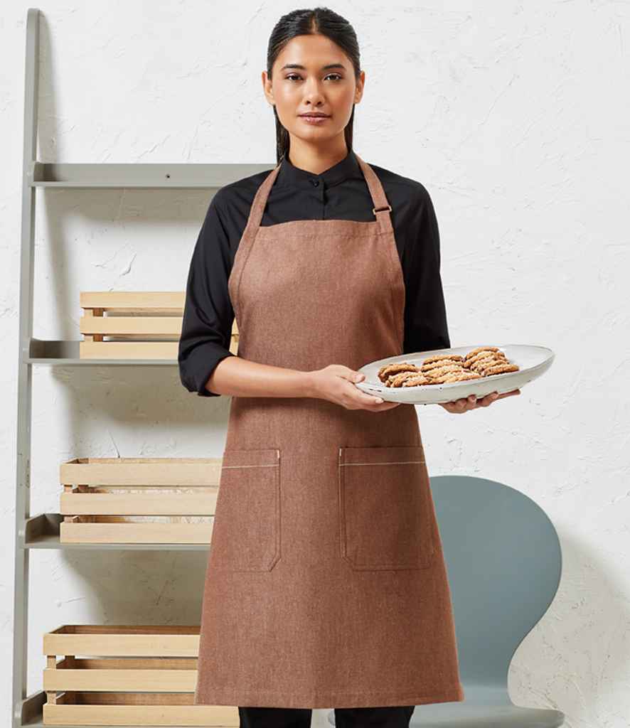 PR113 Premier Fairtrade Organic Cotton Denim Bib Apron