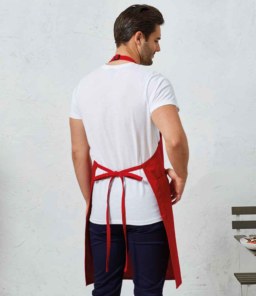 PR120 Premier Recycled Polyester and Fairtrade Organic Cotton Bib Apron