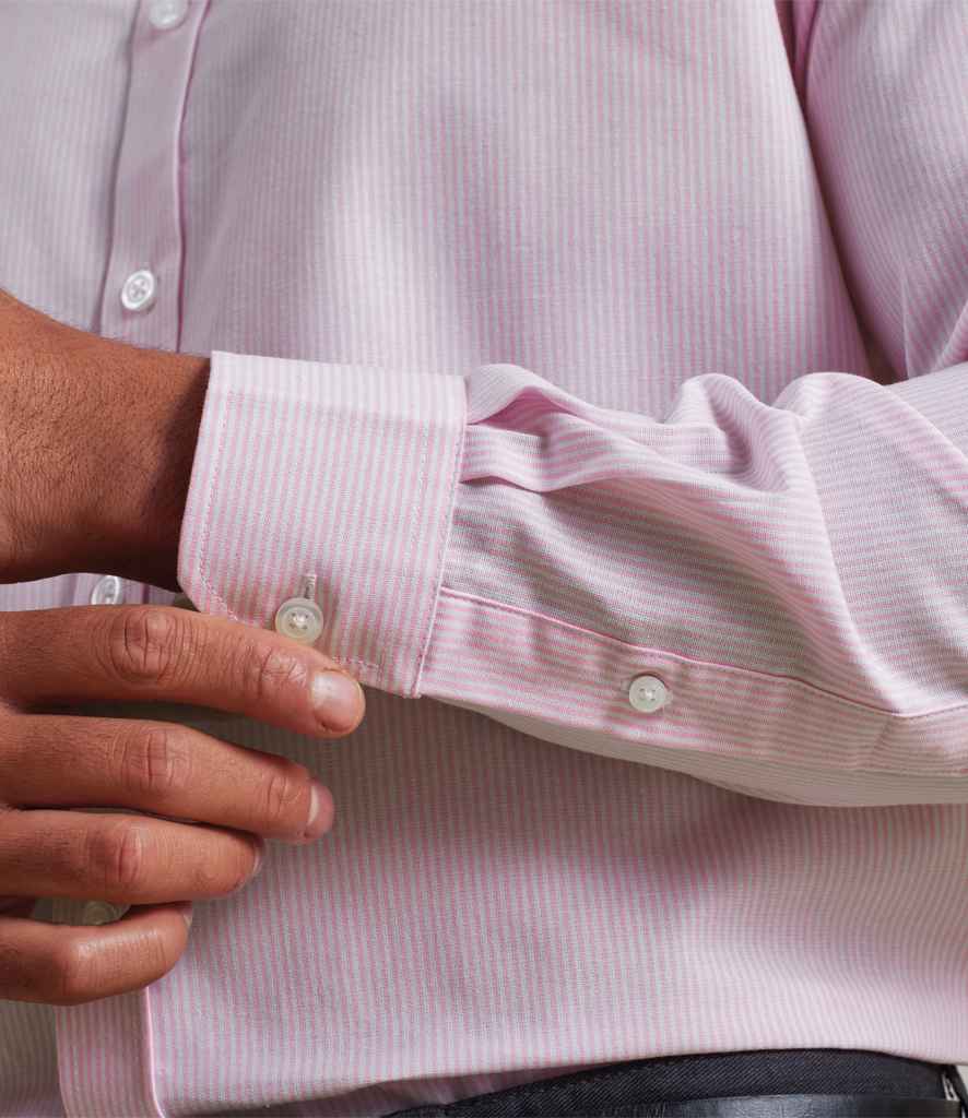 PR238 Premier Long Sleeve Striped Oxford Shirt