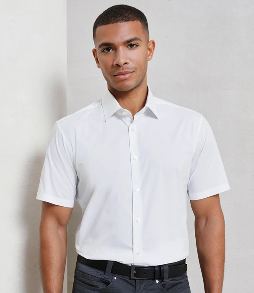 PR246 Premier Short Sleeve Stretch Fit Poplin Shirt