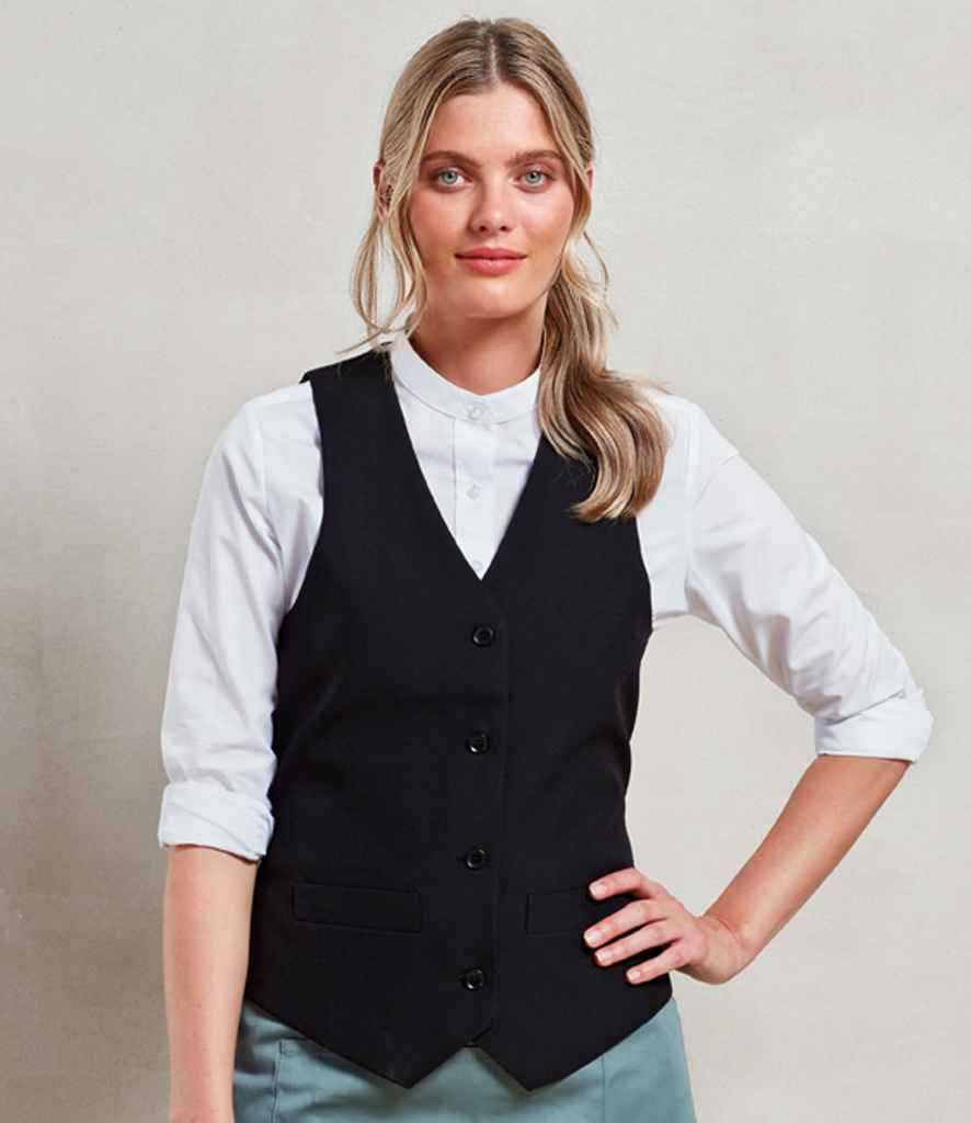 PR623 Premier Ladies Lined Waistcoat