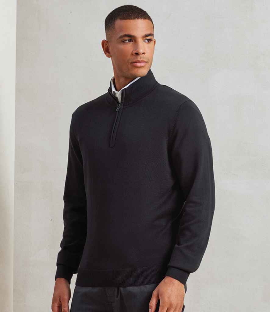 PR695 Premier Zip Neck Sweater