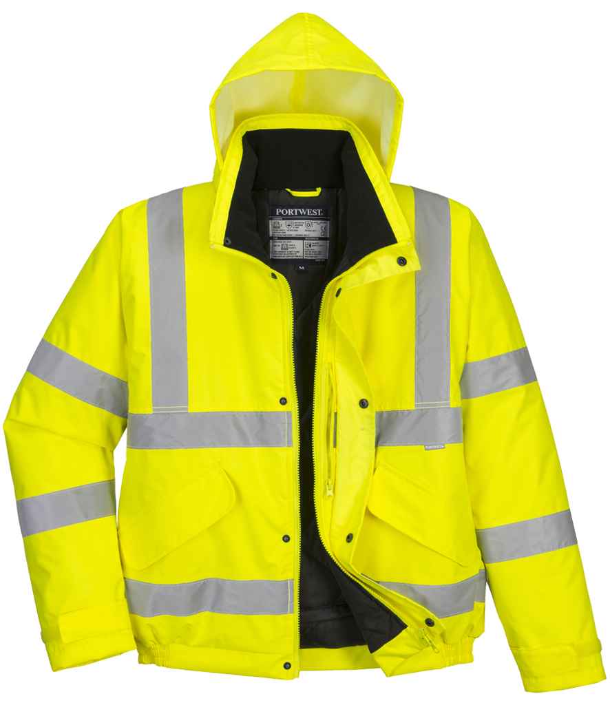 PW001 Portwest Hi-Vis Bomber Jacket