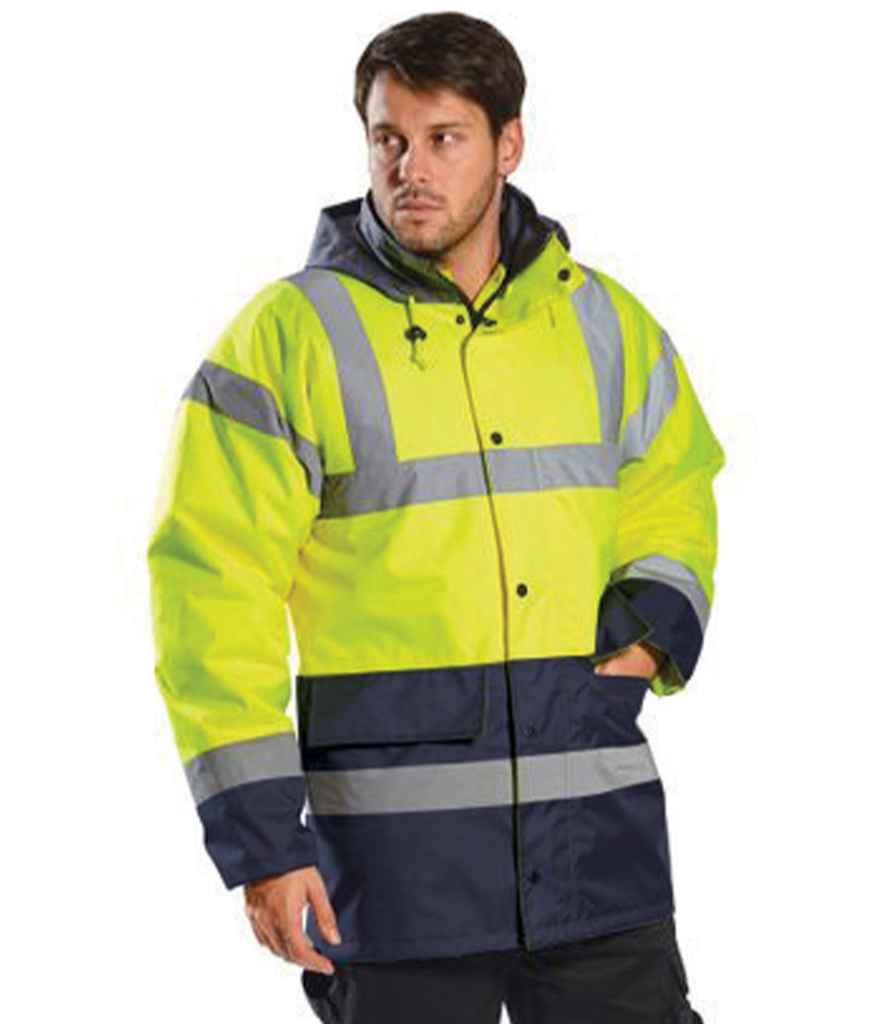 PW025 Portwest Hi-Vis Contrast Traffic Jacket