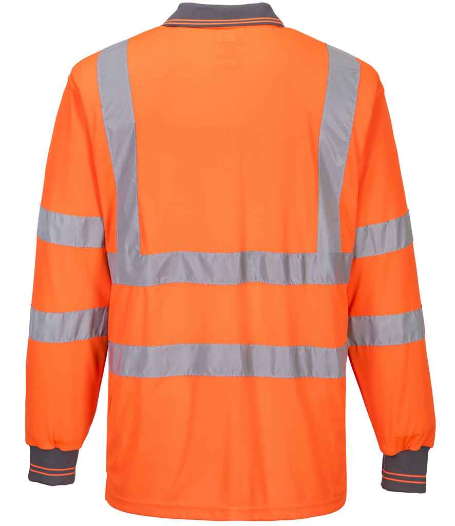 PW059 Portwest Hi-Vis Long Sleeve Polo Shirt