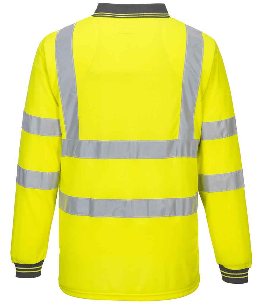 PW059 Portwest Hi-Vis Long Sleeve Polo Shirt