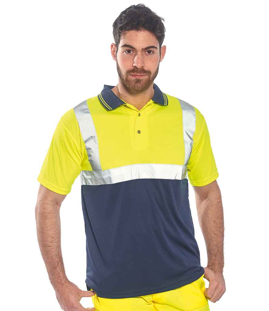 PW062 Portwest Hi-Vis Two Tone Polo Shirt