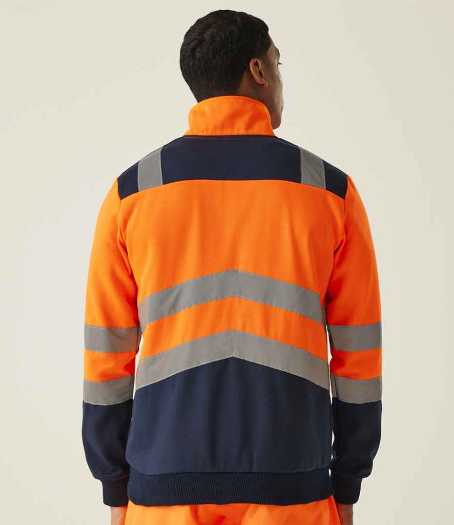 RG460 Regatta High Visibility Pro 1/4 Zip Sweatshirt