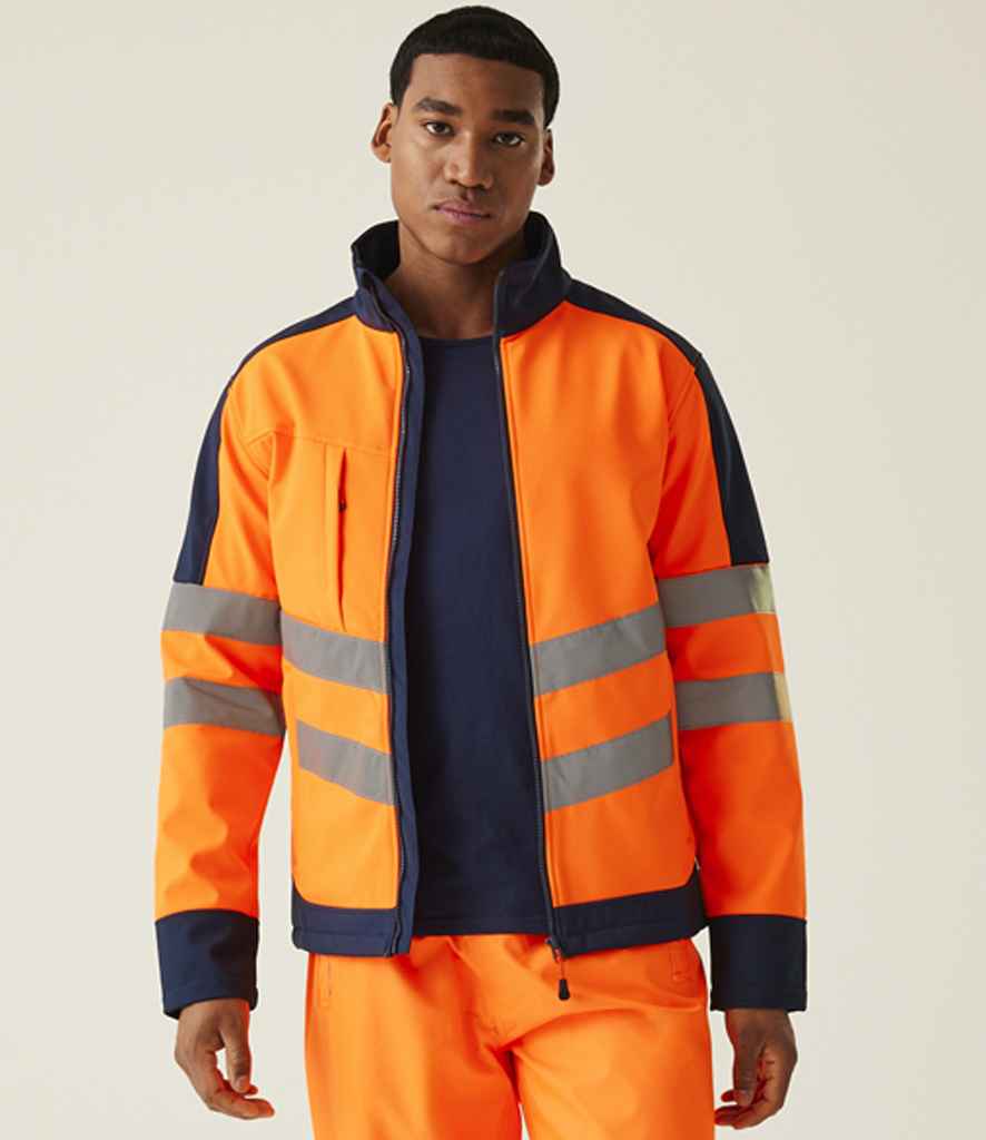 RG474 Regatta High Visibility Pro Soft Shell Jacket