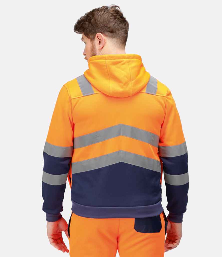 RG485 Regatta High Visibility Pro Full Zip Hoodie