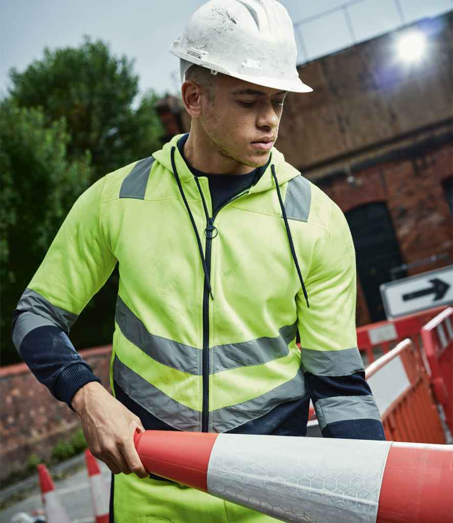 RG485 Regatta High Visibility Pro Full Zip Hoodie