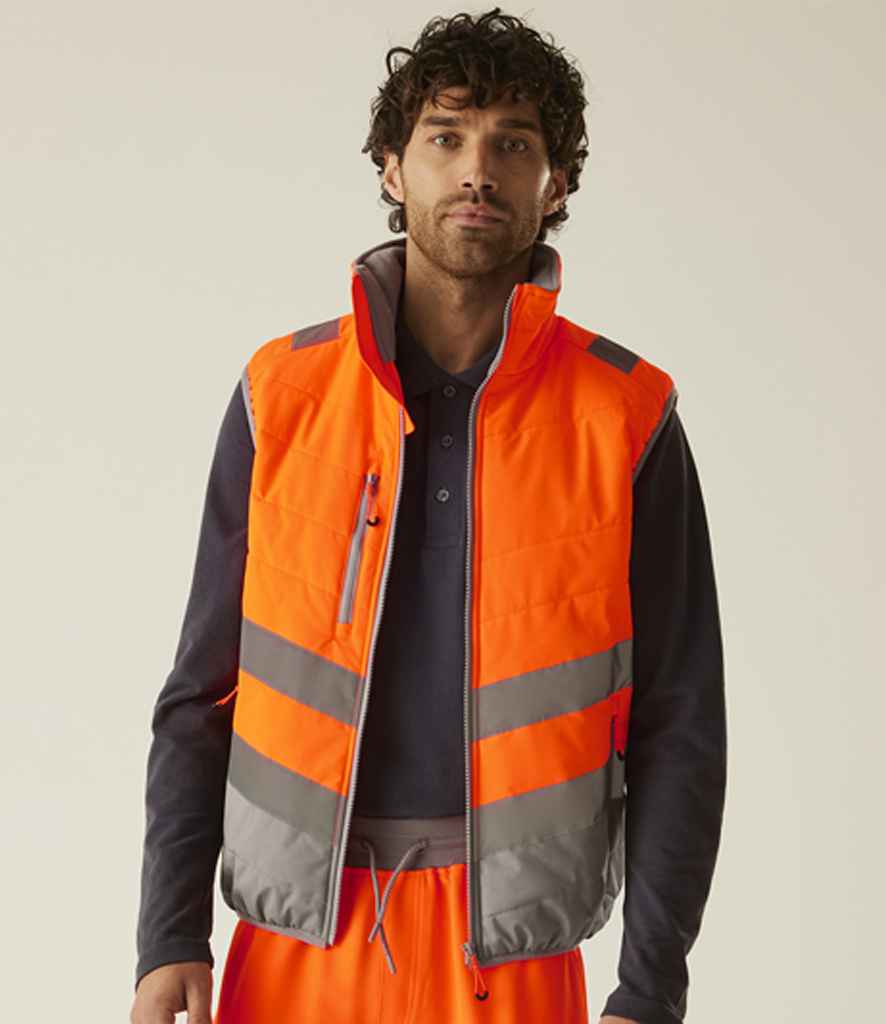 RG549 Regatta High Visibility Two Tone Thermal Baffle Bodywarmer
