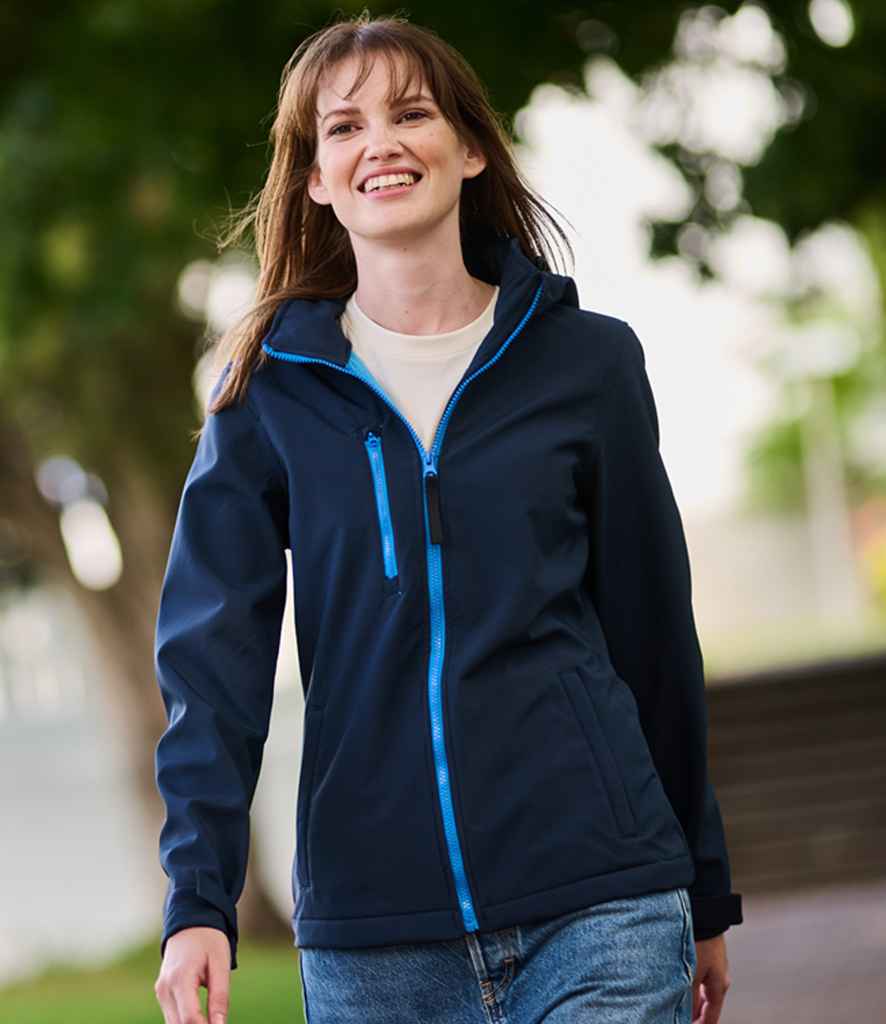 RG636 Regatta Ladies Venturer Three Layer Hooded Soft Shell Jacket