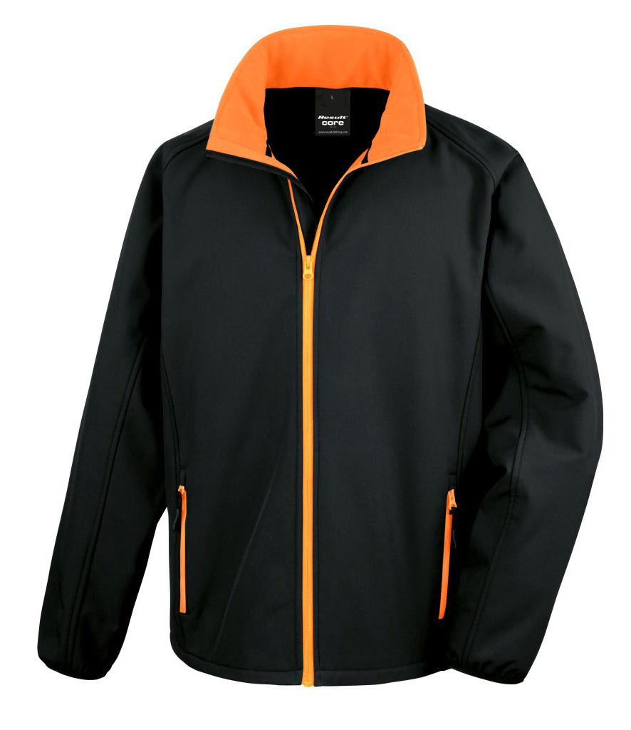 RS231M Result Core Printable Soft Shell Jacket