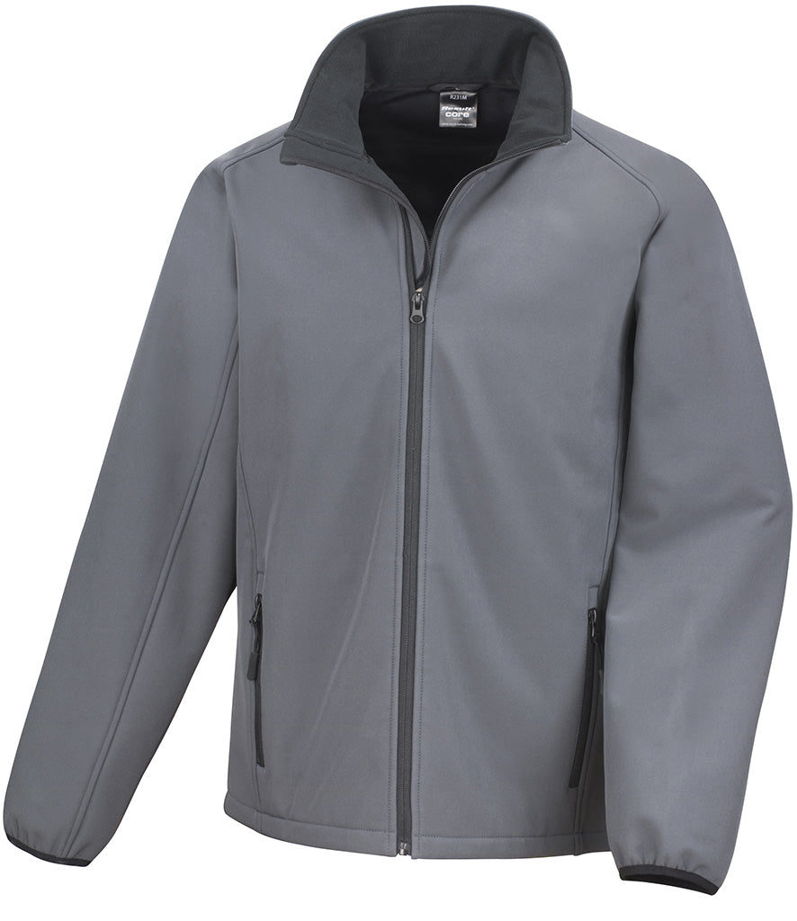 RS231M Result Core Printable Soft Shell Jacket