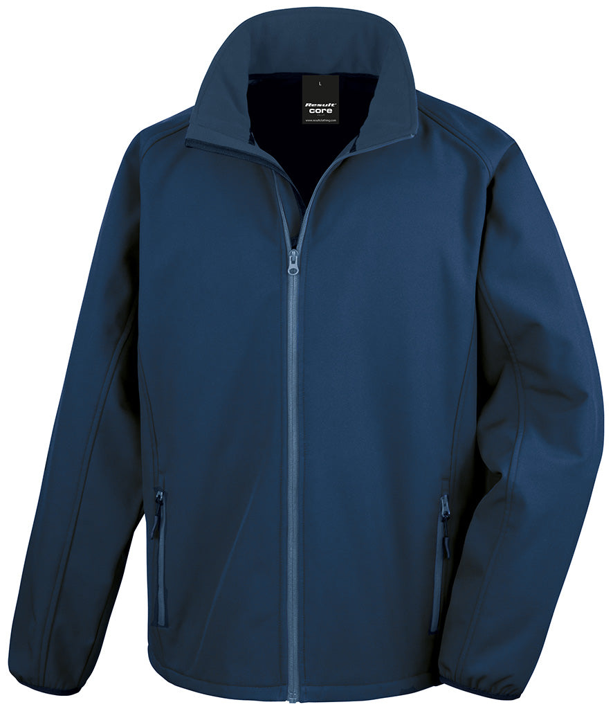 RS231M Result Core Printable Soft Shell Jacket