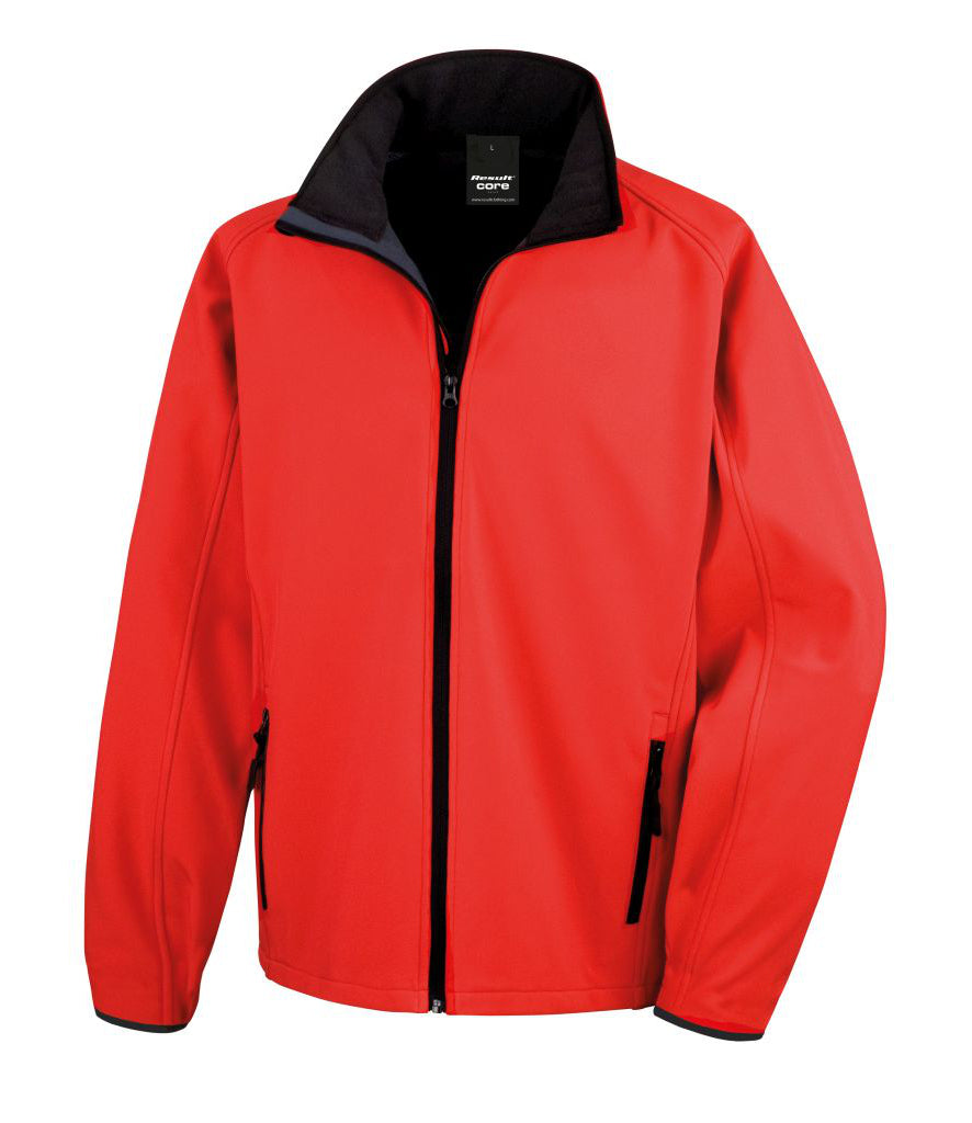RS231M Result Core Printable Soft Shell Jacket