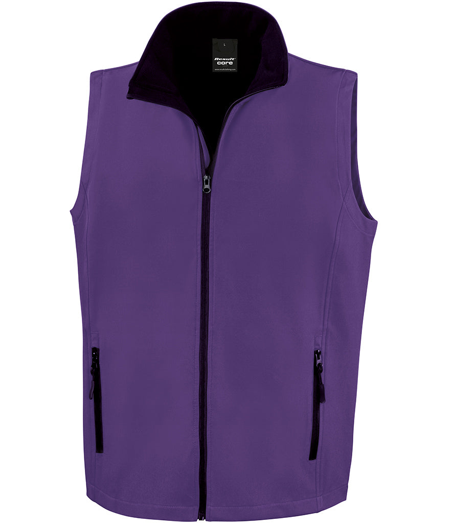RS232M Result Core Printable Soft Shell Bodywarmer