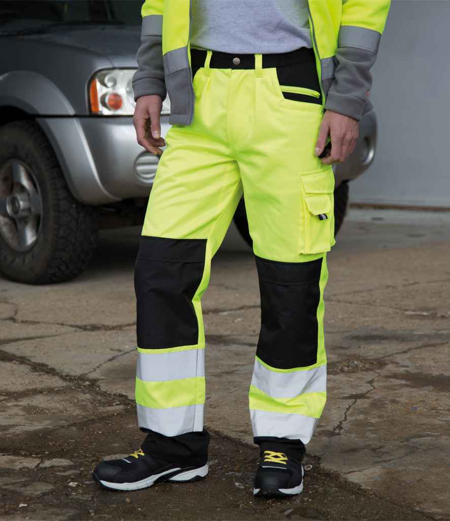 RS327 Result Safe-Guard Hi-Vis Cargo Trousers