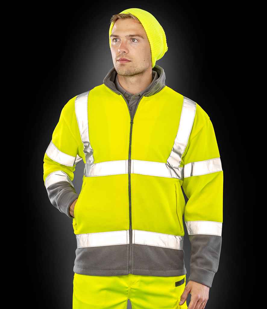 RS329 Result Safe-Guard Hi-Vis Micro Fleece Jacket