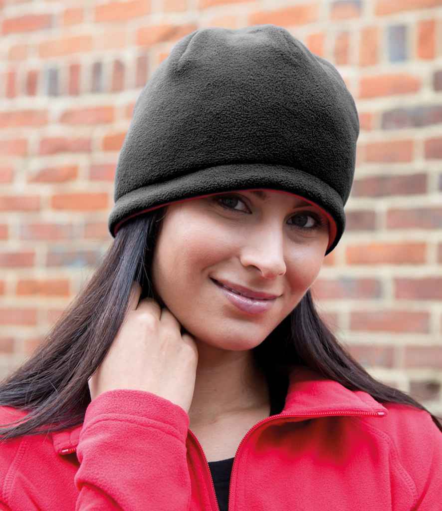 RS374 Result Reversible Fleece Skull Hat