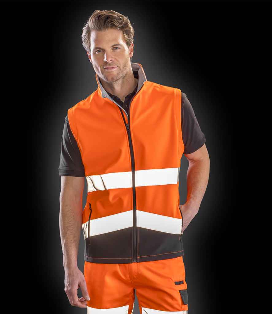 RS451 Result Safe-Guard Printable Safety Soft Shell Gilet