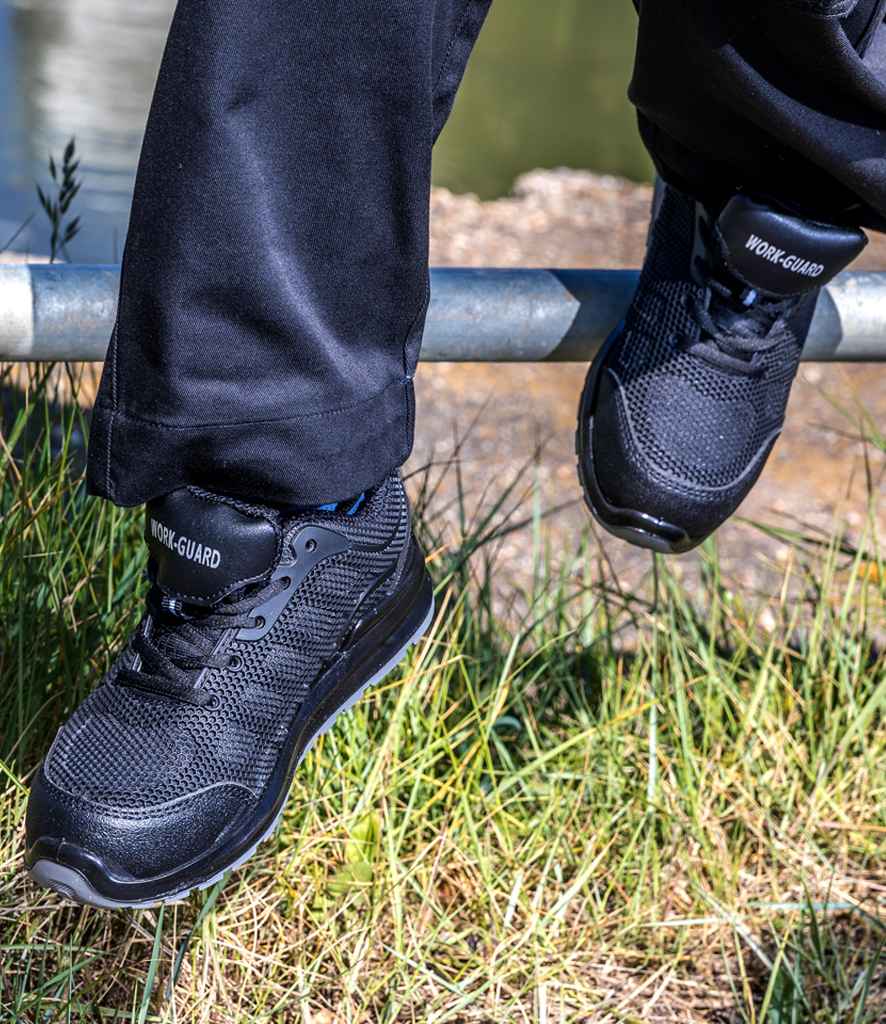 RS456 Result Work-Guard All Black Safety Trainers