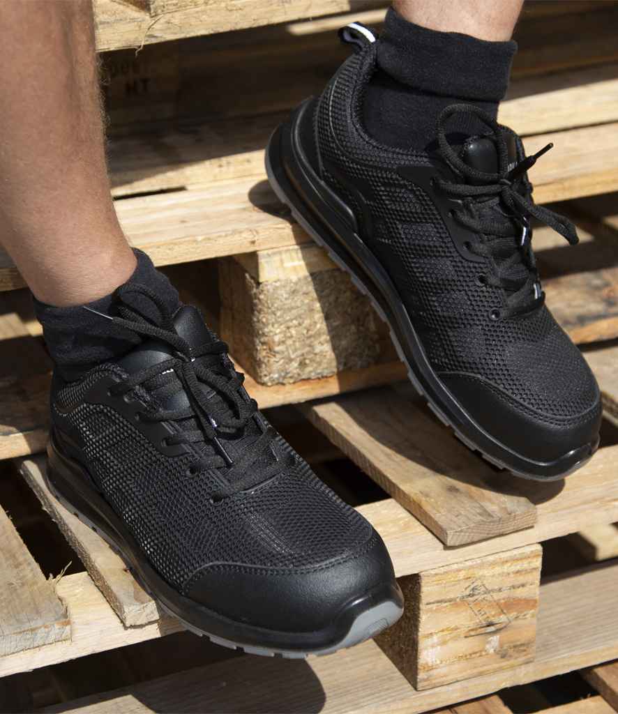 RS456 Result Work-Guard All Black Safety Trainers