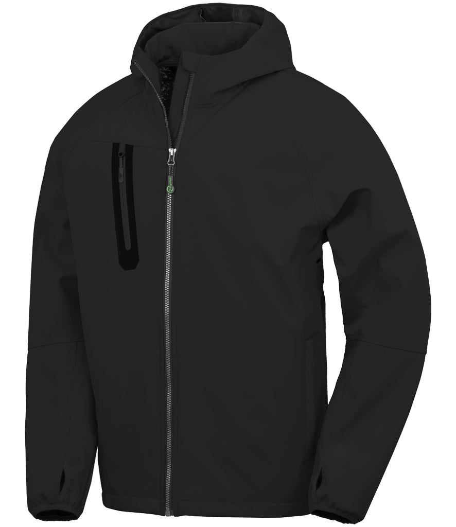 RS909 Result Recycled Three Layer Printable Hooded Soft Shell Jacket