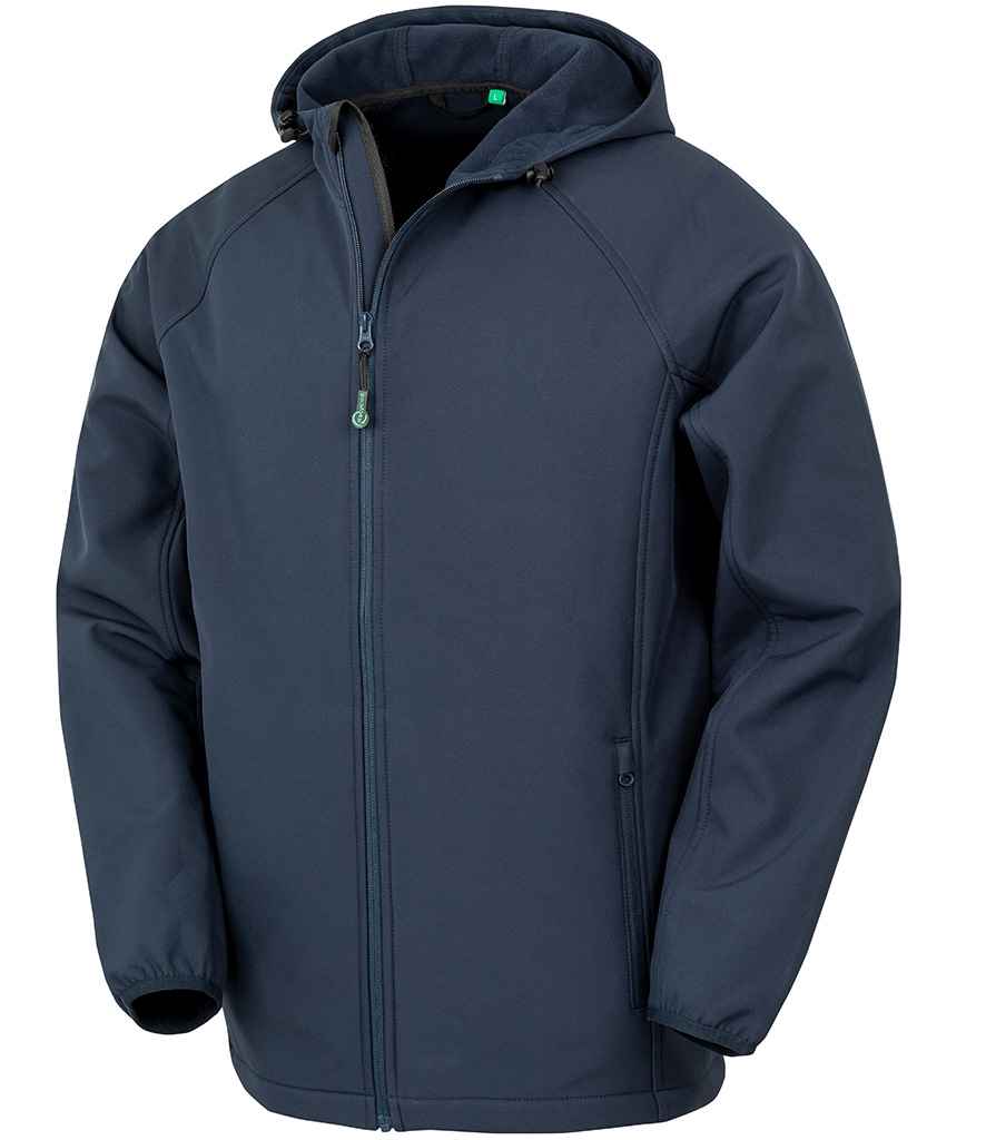 RS911M Result Genuine Recycled Three Layer Printable Hooded Soft Shell Jacket