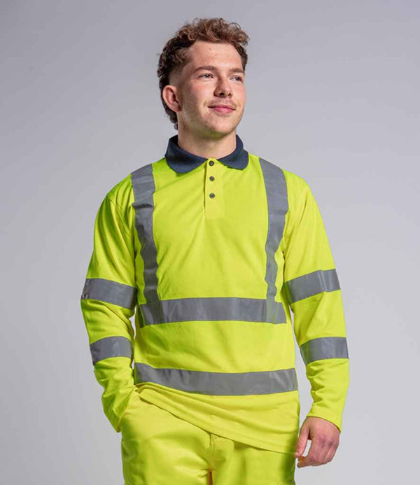 RX715 Pro RTX High Visibility Long Sleeve Polo Shirt