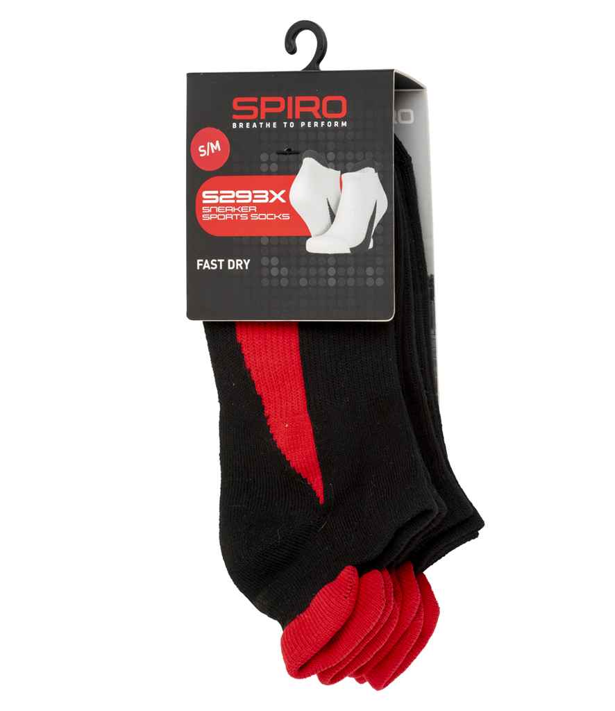 SR293 Spiro 3 Pack Sports Sneaker Socks