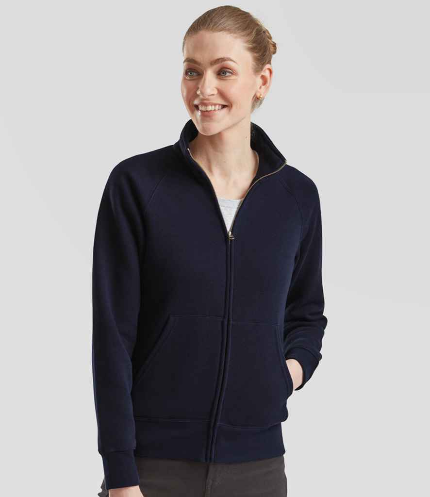 SS79 Fruit of the Loom Premium Lady Fit Sweat Jacket