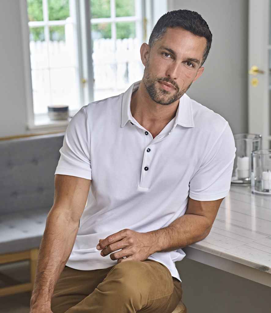 T1440 Tee Jays Pima Cotton Interlock Polo Shirt