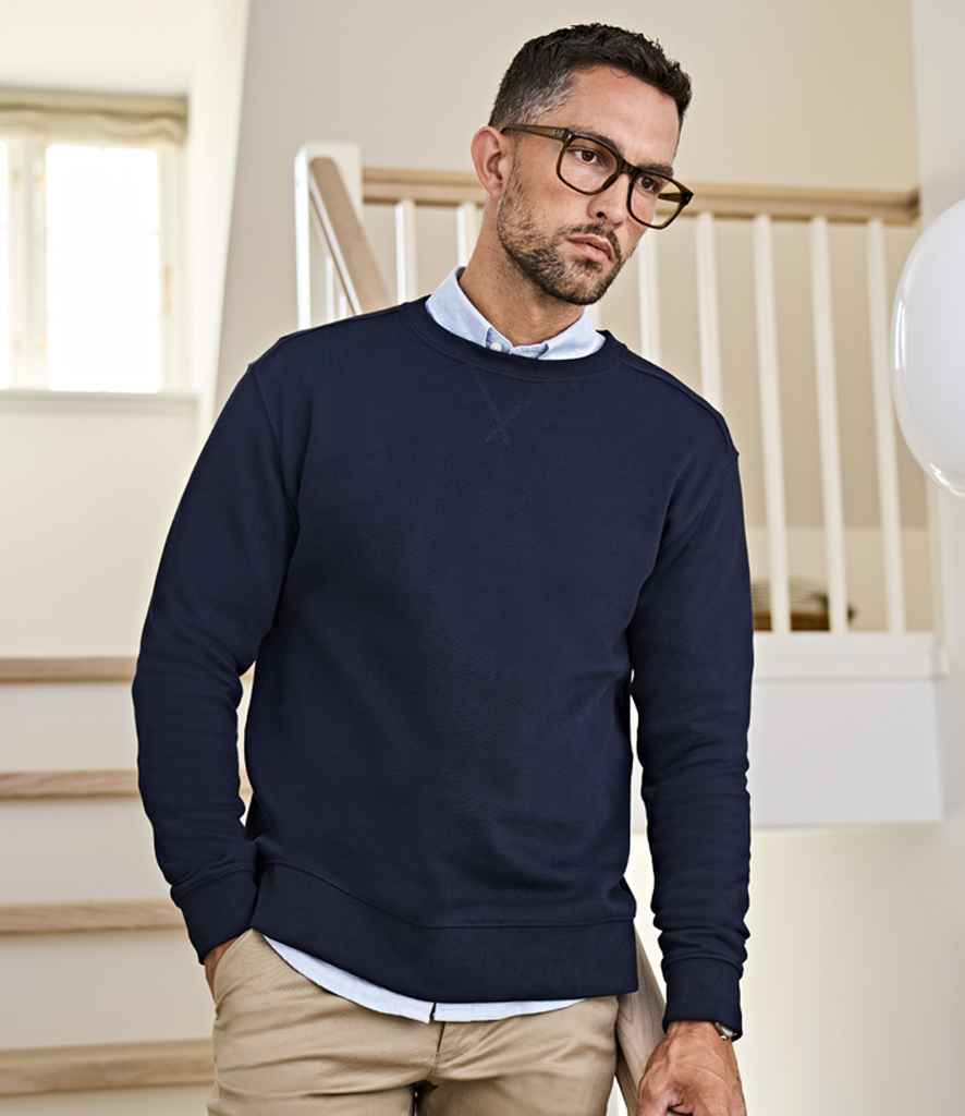 T5504 Tee Jays Ribbed Interlock Crew Neck Sweatshirt