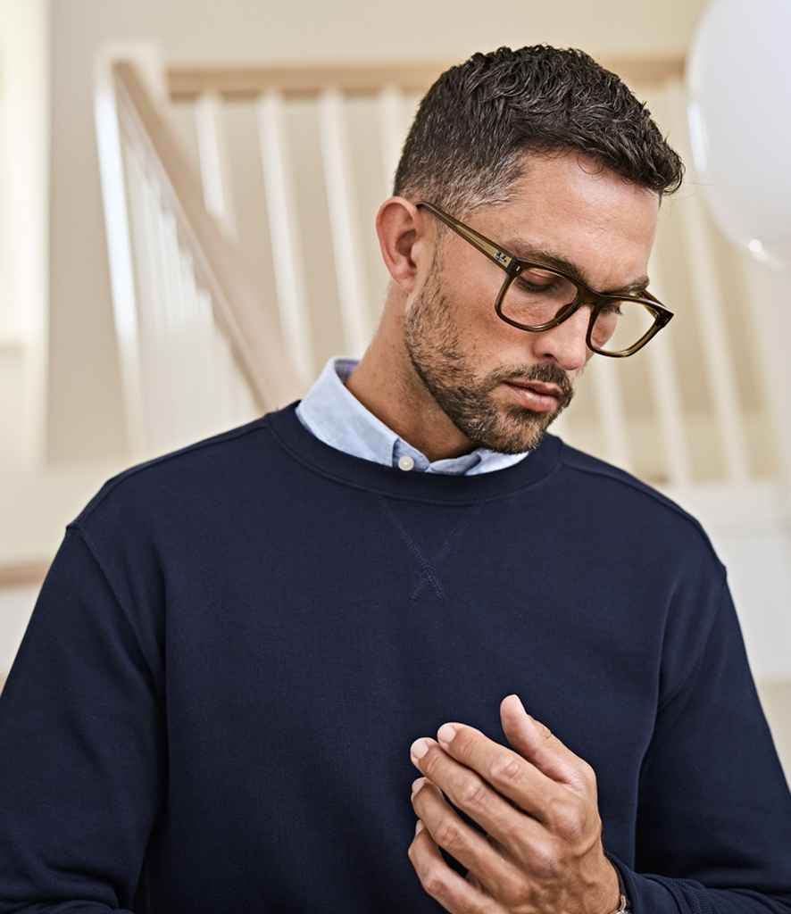 T5504 Tee Jays Ribbed Interlock Crew Neck Sweatshirt