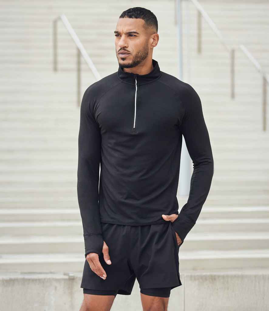TL562 Tombo Long Sleeve Zip Neck Performance Top