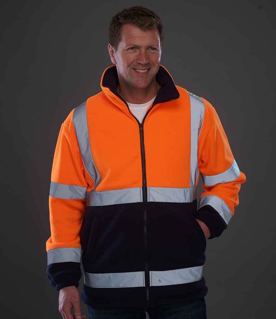 YK060 Yoko Hi-Vis Heavyweight Fleece Jacket