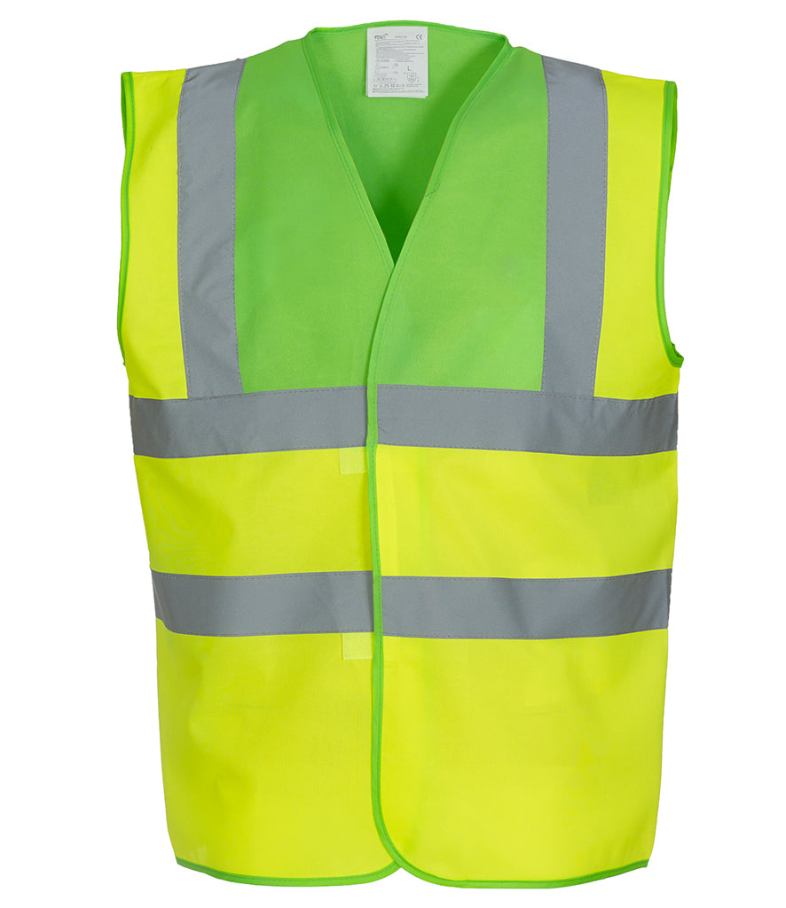 YK102 Yoko Hi-Vis Two Band and Braces Waistcoat