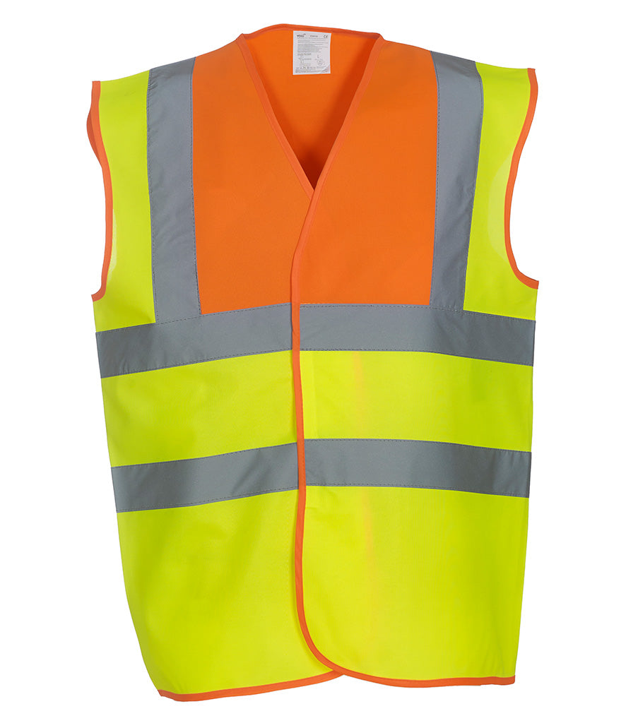 YK102 Yoko Hi-Vis Two Band and Braces Waistcoat
