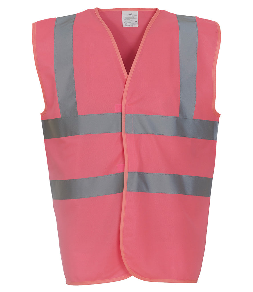 YK102 Yoko Hi-Vis Two Band and Braces Waistcoat