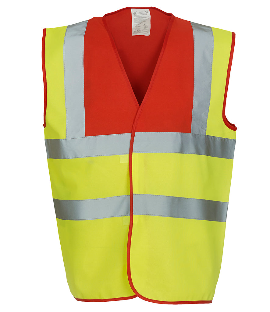 YK102 Yoko Hi-Vis Two Band and Braces Waistcoat