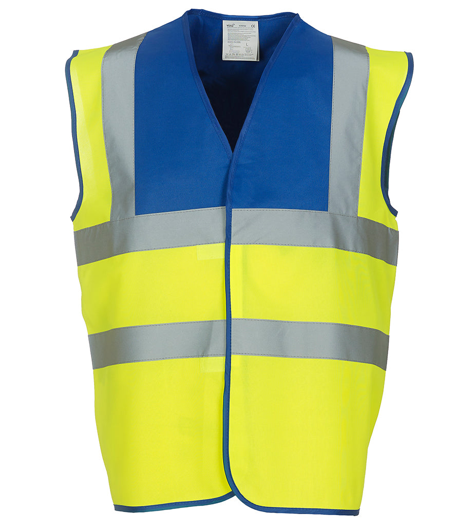 YK102 Yoko Hi-Vis Two Band and Braces Waistcoat