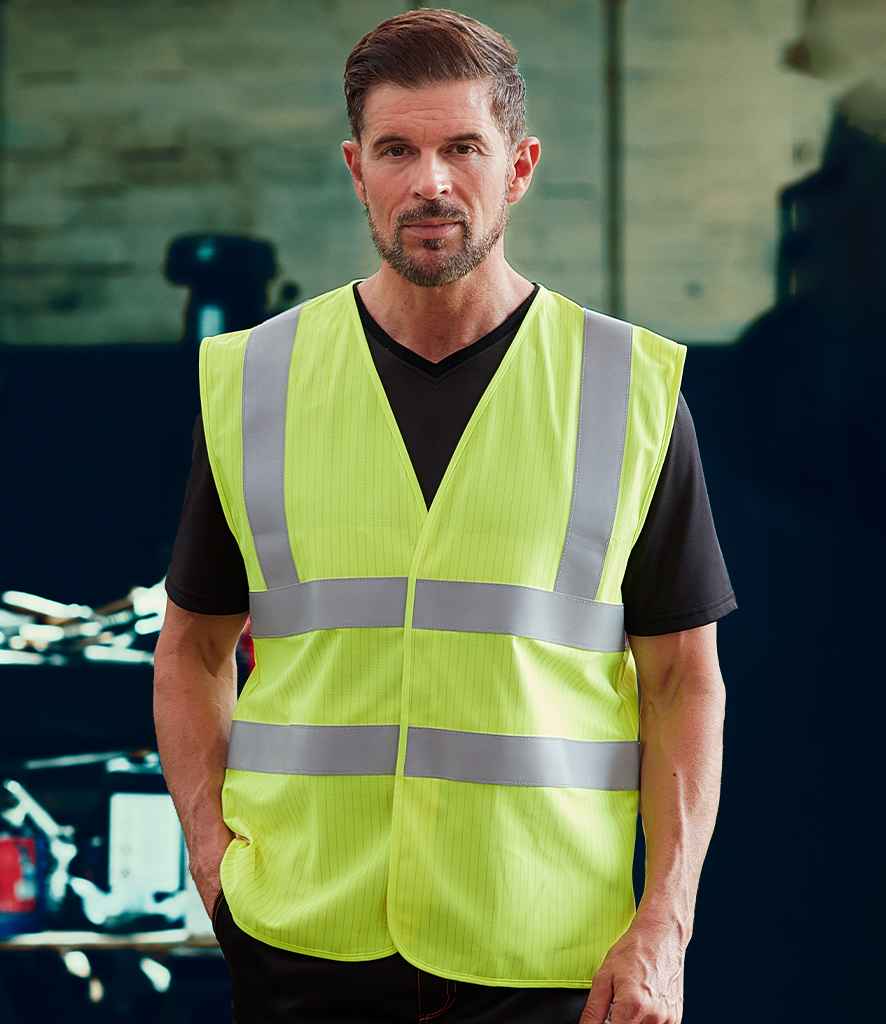 YK110 Yoko Hi-Vis Anti-Static Flame Retardant Waistcoat