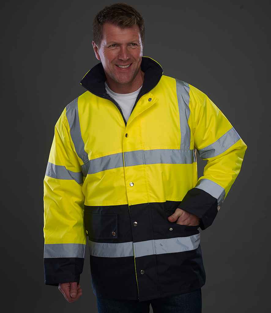 YK204 Yoko Hi-Vis Two Tone Motorway Jacket